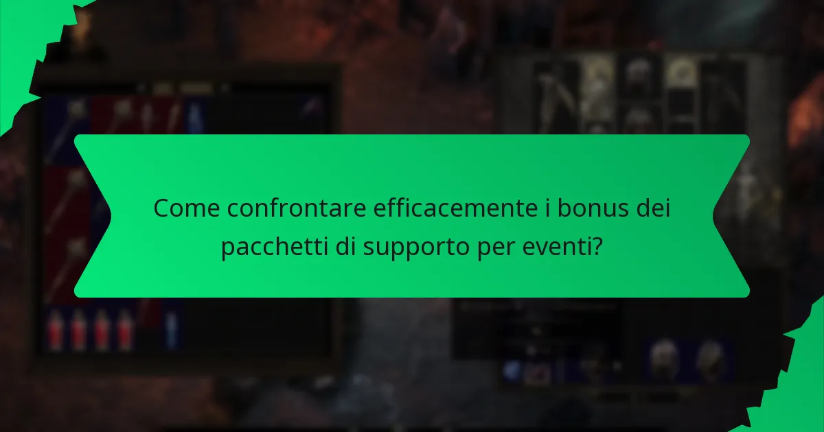 Qual è il significato della rarità nei bonus dei pacchetti di supporto per eventi?