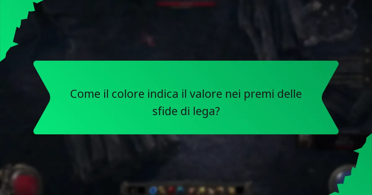 Cosa determina la rarità dei premi delle sfide di lega?
