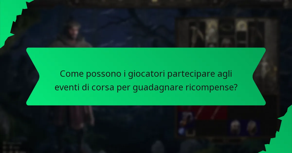 Quali effetti forniscono le ricompense per la partecipazione agli eventi di corsa?