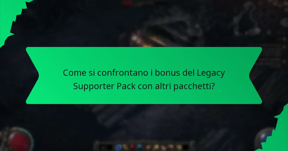 Quanto sono rari i bonus nel Legacy Supporter Pack?
