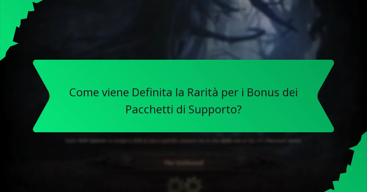 Quali Variazioni di Colore Esistono per i Bonus dei Pacchetti di Supporto?