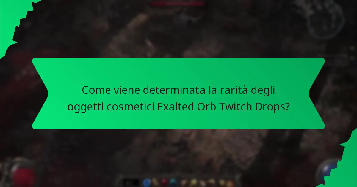 Quali schemi di colori sono disponibili per gli oggetti cosmetici Exalted Orb Twitch Drops?