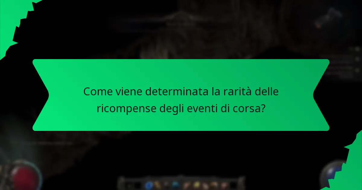 Quali colori sono associati alle ricompense degli eventi di corsa?
