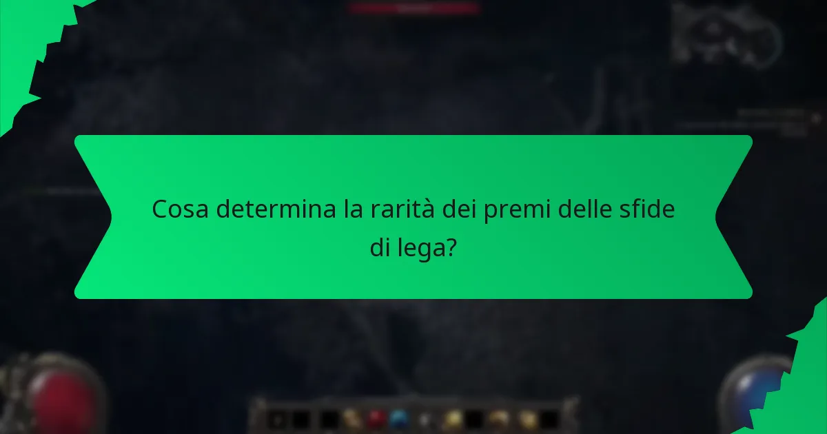 Come il colore indica il valore nei premi delle sfide di lega?
