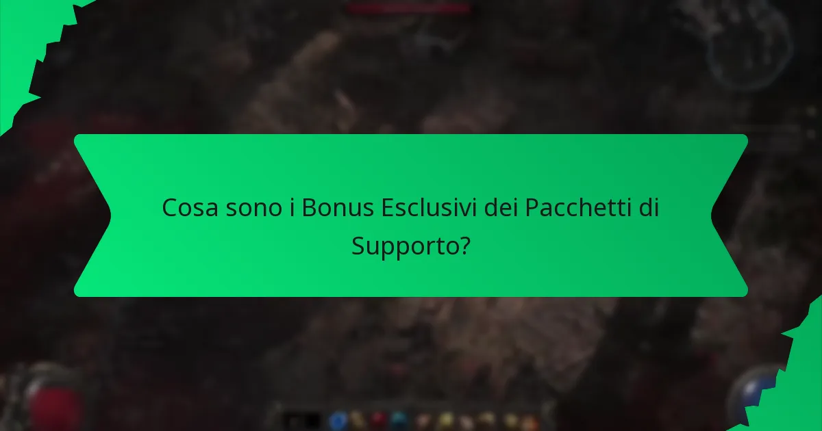 Quali Effetti Hanno i Bonus dei Pacchetti di Supporto?