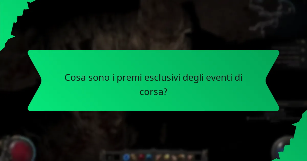 Quali effetti hanno i premi degli eventi di corsa sul gameplay?
