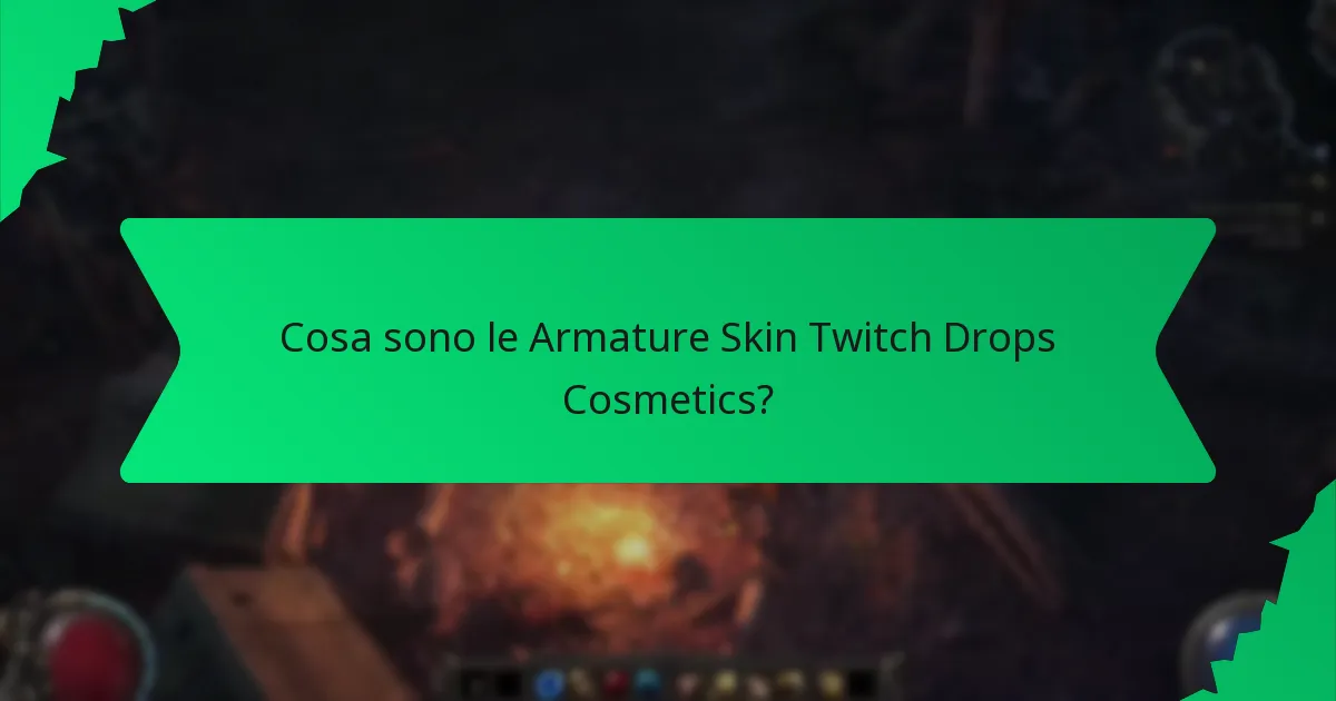 Qual è la classificazione di rarità delle Armature Skin Twitch Drops?