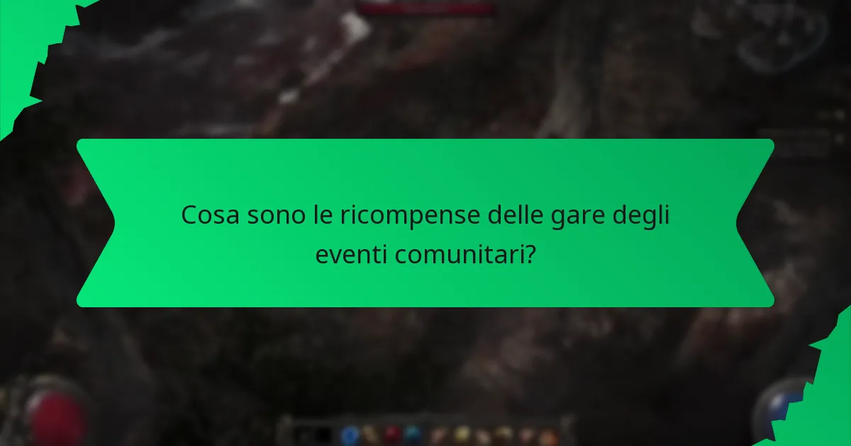 Quali colori sono associati alle ricompense delle gare?
