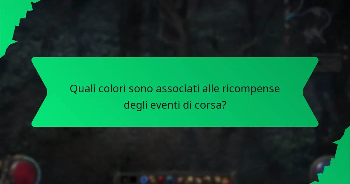 Quali effetti forniscono le ricompense degli eventi di corsa?