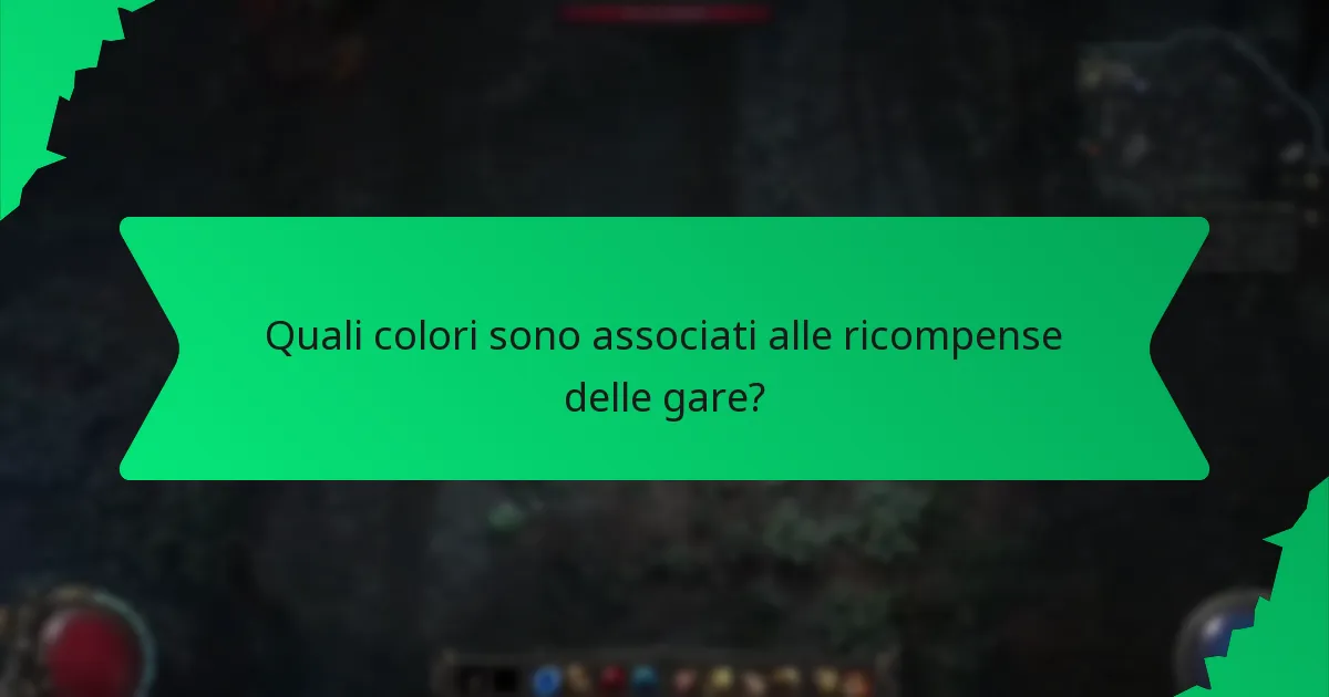 Quali effetti forniscono le ricompense delle gare?