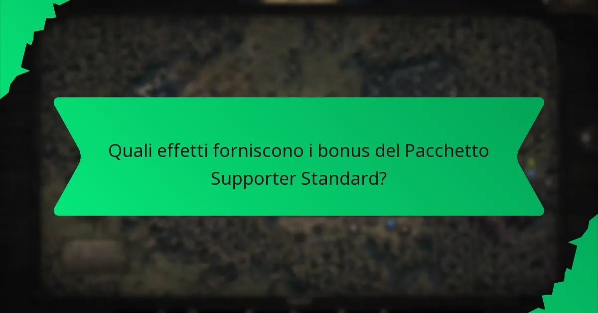 Come si confrontano i bonus del Pacchetto Supporter Standard con altri pacchetti?